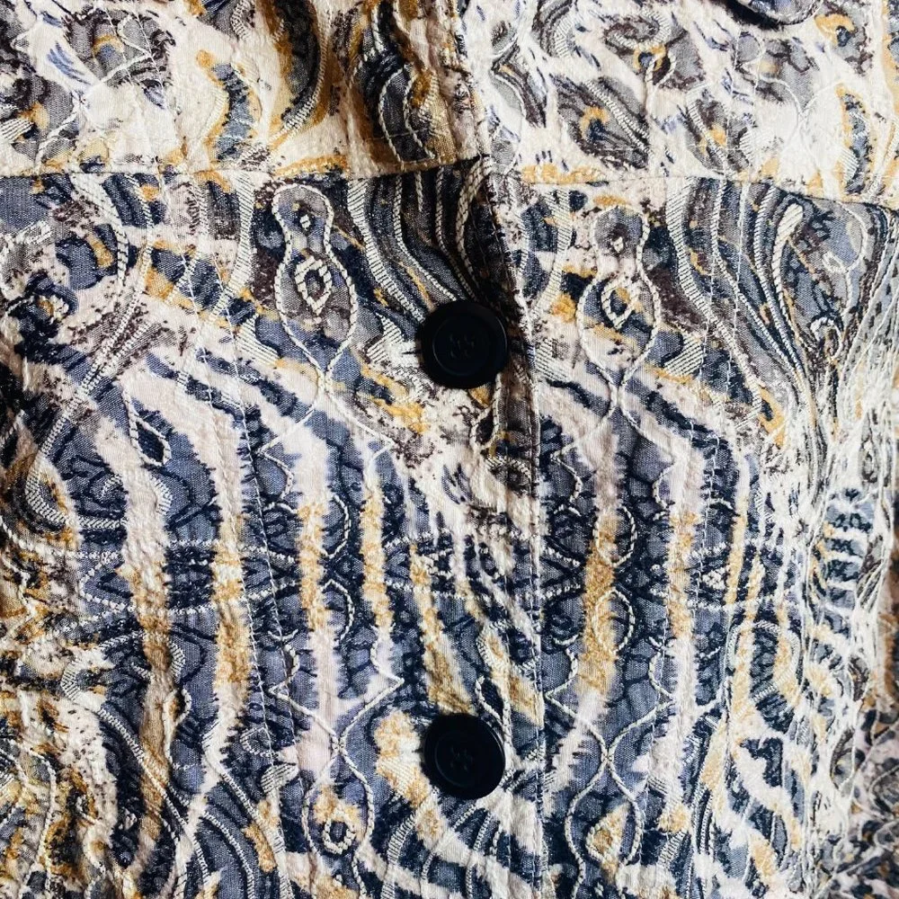 Baxter & Wells Petite size PS button front multicolor jacket - Picture 5 of 6